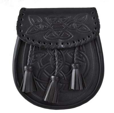 Ladies Narrow Celtic Warrior Shield Band with Trims WED25